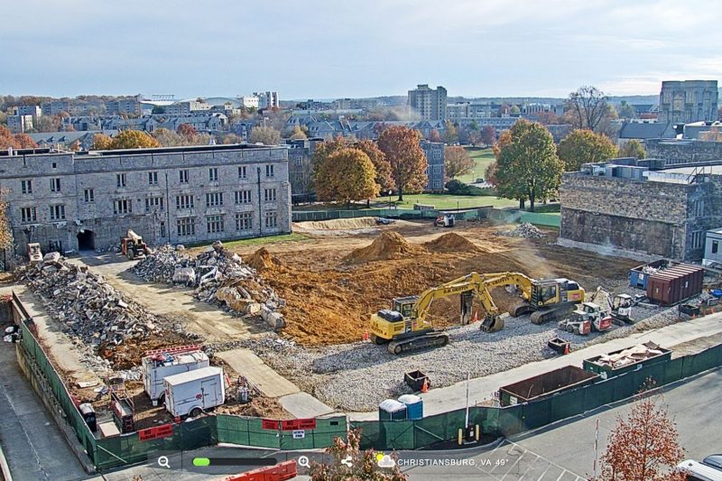 Holden Hall Web Cam View of Construction