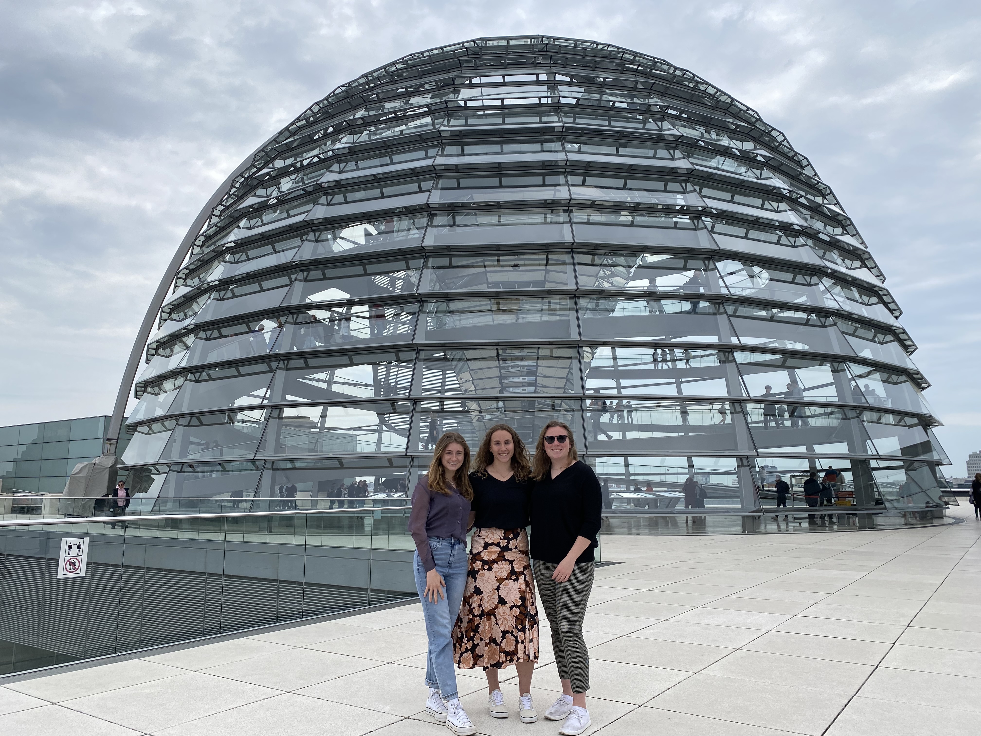 Selah and her classmates had the opportunity to climb all the way to the top of the Reichstag Dome and take in the view of Berlin. 