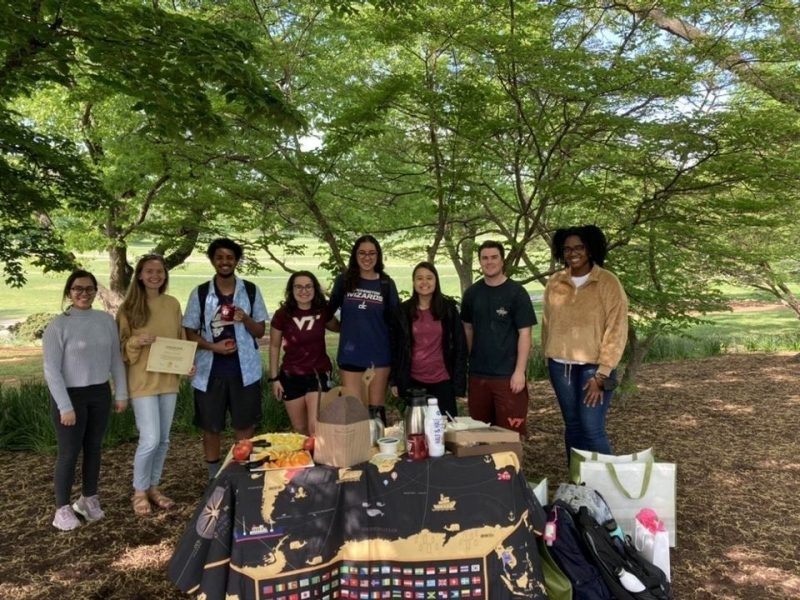 The Global Education Ambassadors at a picnic gathering 