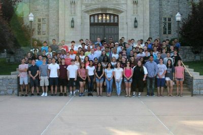 STEP group photo in front of Burruss Hall.