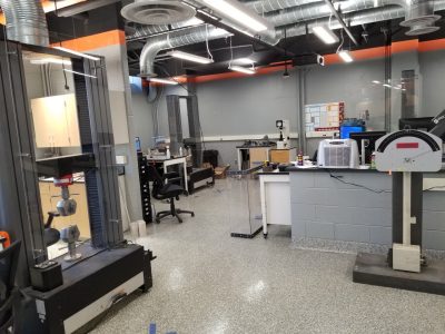 A view of half of the lab
