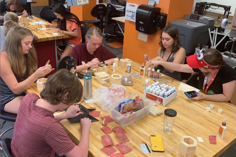 CEED students working in the InVents Lab.