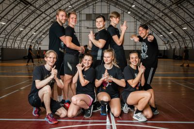 Student volleyball team.