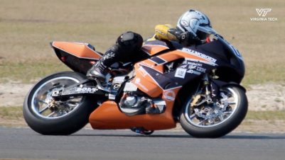 bolt motorcycle on the track