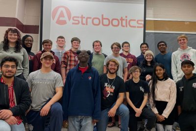 Group photo of the Astrobotics team.