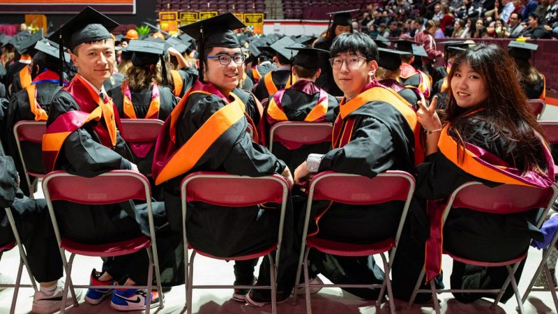 Students at Masters Commencement