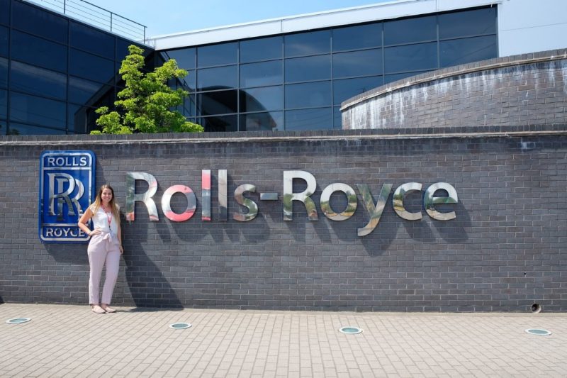 Marika in the Rolls Royce Internship